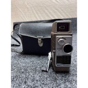 Vintage Bell & Howell Electric Eye 8mm Movie Camera with Leather Case untested